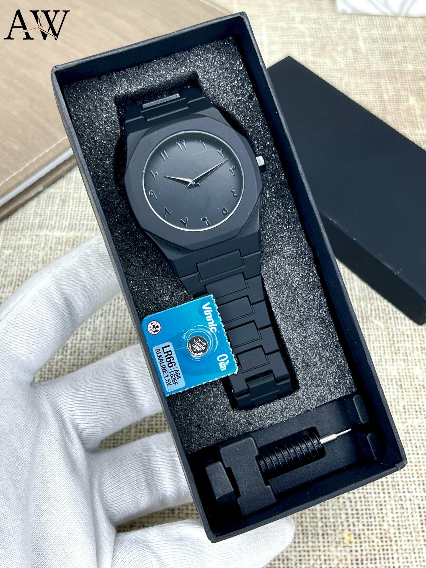 💥 Aura Fiber Original – Arabic Dial | Butterfly Lock | Box, Tool & Extra Cell Included | Dhamaka Offer