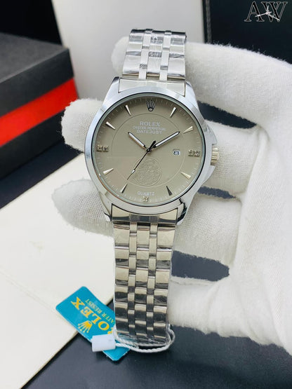 🕒 Rolex – Date Working | Push Lock | New Attractive Colours | Stylish Everyday Watch