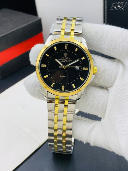 🕒 Rolex – Date Working | Push Lock | New Attractive Colours | Stylish Everyday Watch