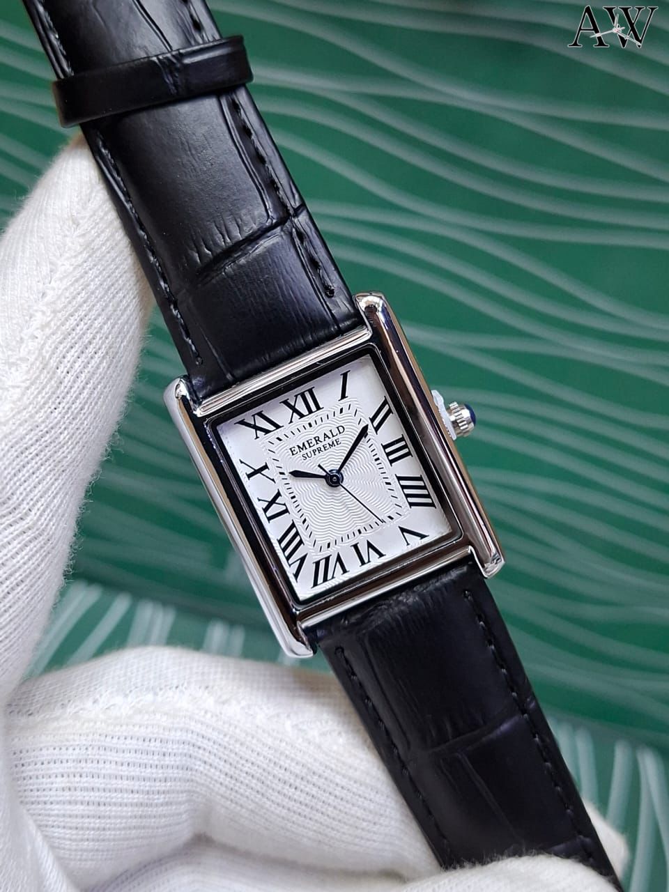 💎 Emerald Original (Cartier) – Slim Case | Leather Strap | New Attractive Colours