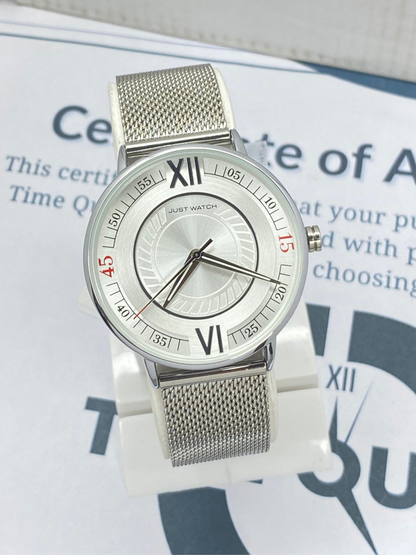 JUST WATCH Men’s Analog Stainless Steel Chain Watch