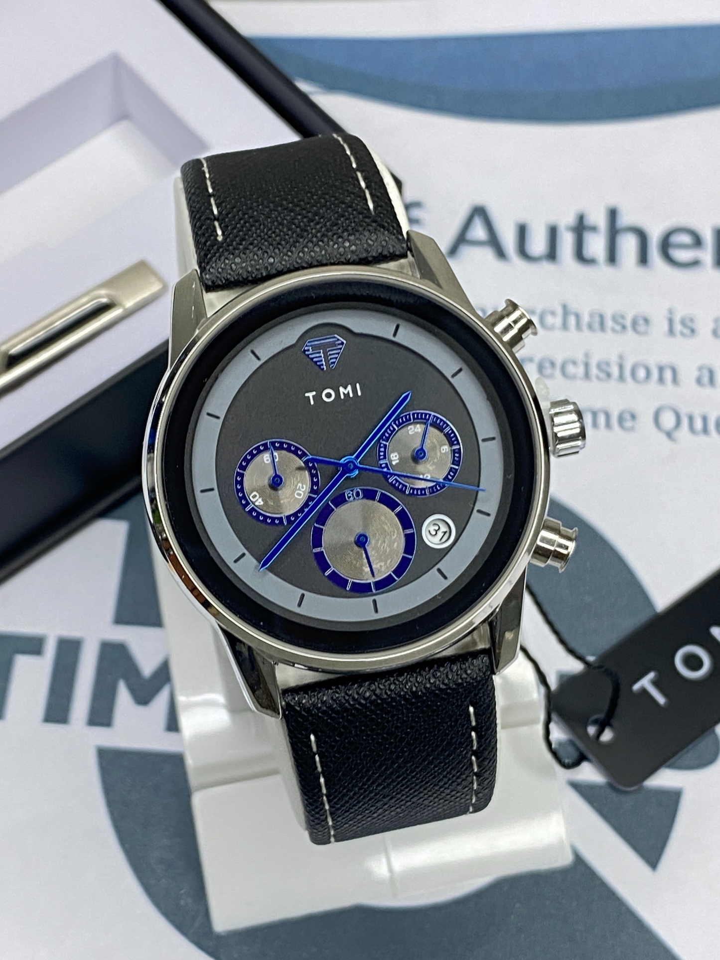 TOMI T-603 S6 Series Luxury Men’s Watch Gift Set with Cufflinks & Tie Pin