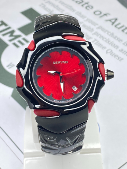 DENVOSI Round Dial Premium Design Chain Watch with Date Display & Butterfly Lock