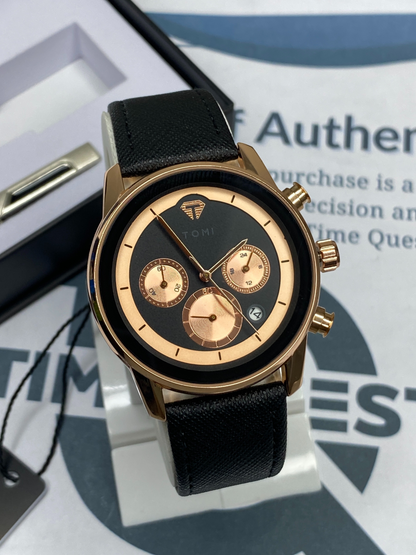 TOMI T-603 S6 Series Luxury Men’s Watch Gift Set with Cufflinks & Tie Pin