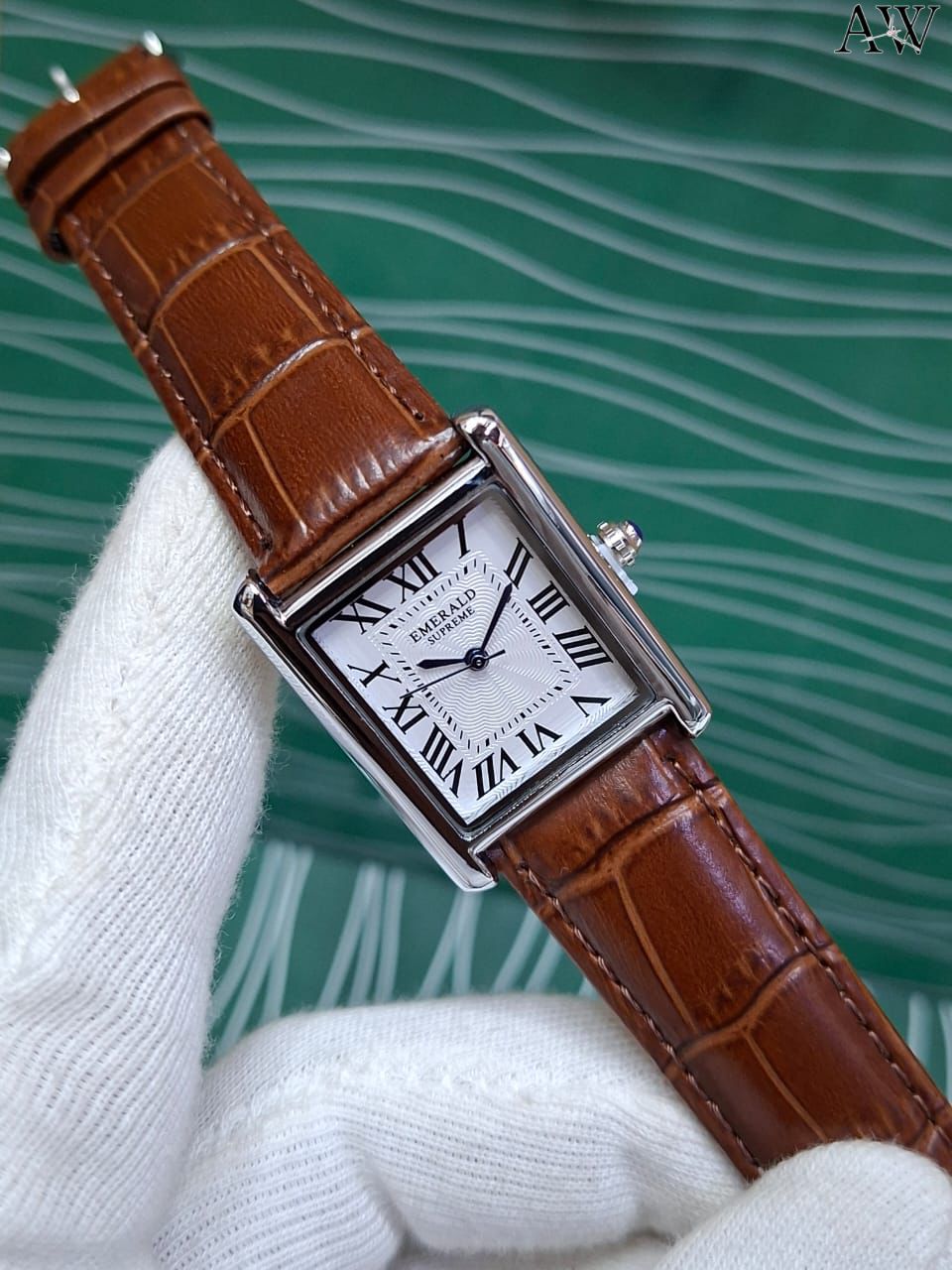 💎 Emerald Original (Cartier) – Slim Case | Leather Strap | New Attractive Colours