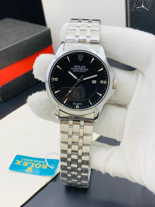 🕒 Rolex – Date Working | Push Lock | New Attractive Colours | Stylish Everyday Watch