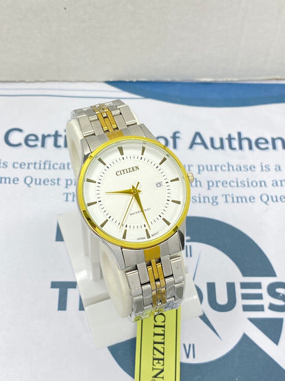 CITIZEN Analog Quartz Couple Watches with Date Display