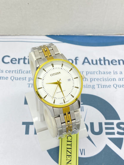 CITIZEN Analog Quartz Couple Watches with Date Display