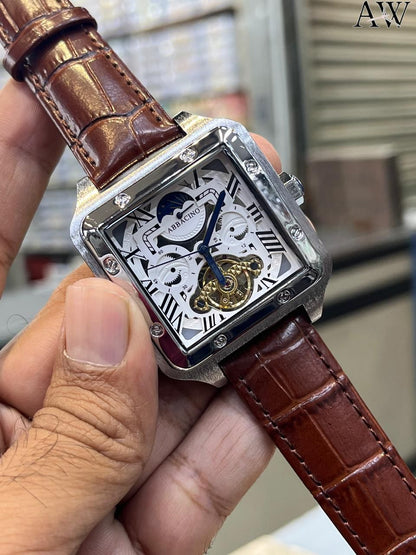 Abbaccino Moongraph Tank Automatic – Stylish Automatic Watch | New Arriva