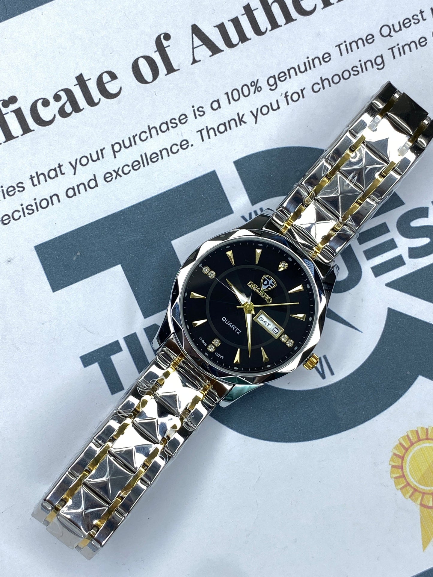 Dearno Prism Design Luxury Chain Watch for Men