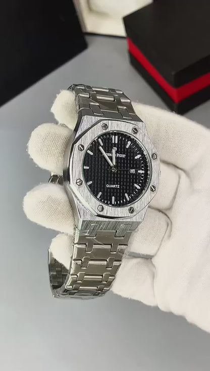 AP Style Luxury Watch – Date Display & Butterfly Lock | New Arrival