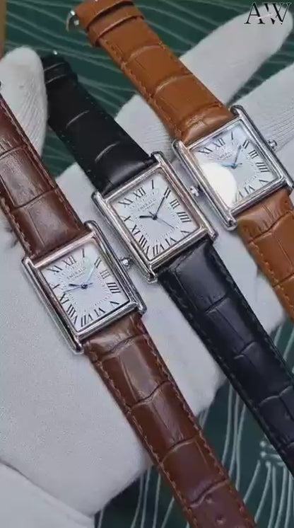 💎 Emerald Original (Cartier) – Slim Case | Leather Strap | New Attractive Colours