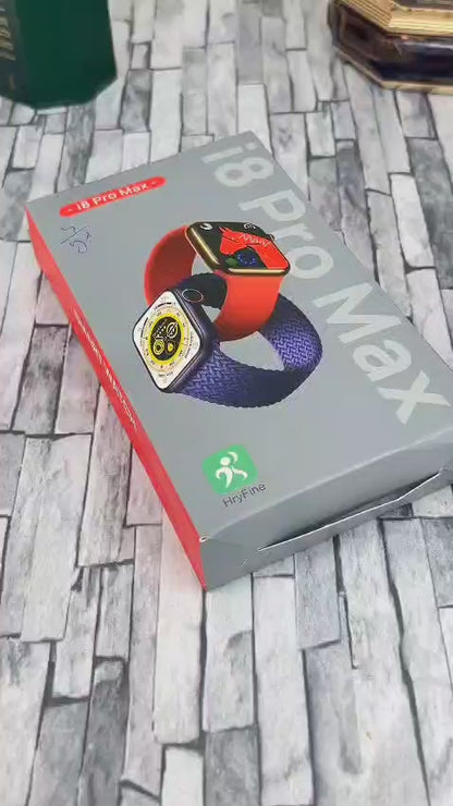 ⌚ FIT BIT (i8 Pro Max) Quartz Watch – Stylish Look, 2 Silicon Straps | New Colors