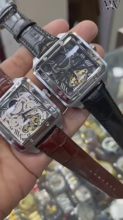 Abbaccino Moongraph Tank Automatic – Stylish Automatic Watch | New Arriva