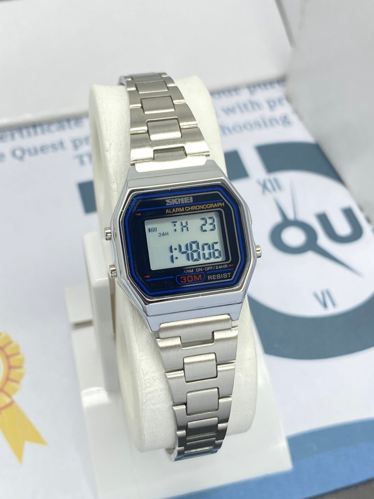 SKMEI Digital Ladies Chain Watch – 100% Waterproof