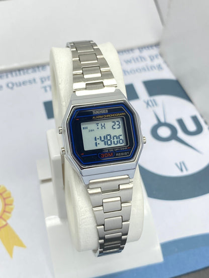 SKMEI Digital Ladies Chain Watch – 100% Waterproof